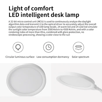 

Touch Control For Students 3 Color Modes Dorm Reading USB Rechargeable Eye Protection LED Desk Lamp Adjudtable Gooseneck Simple