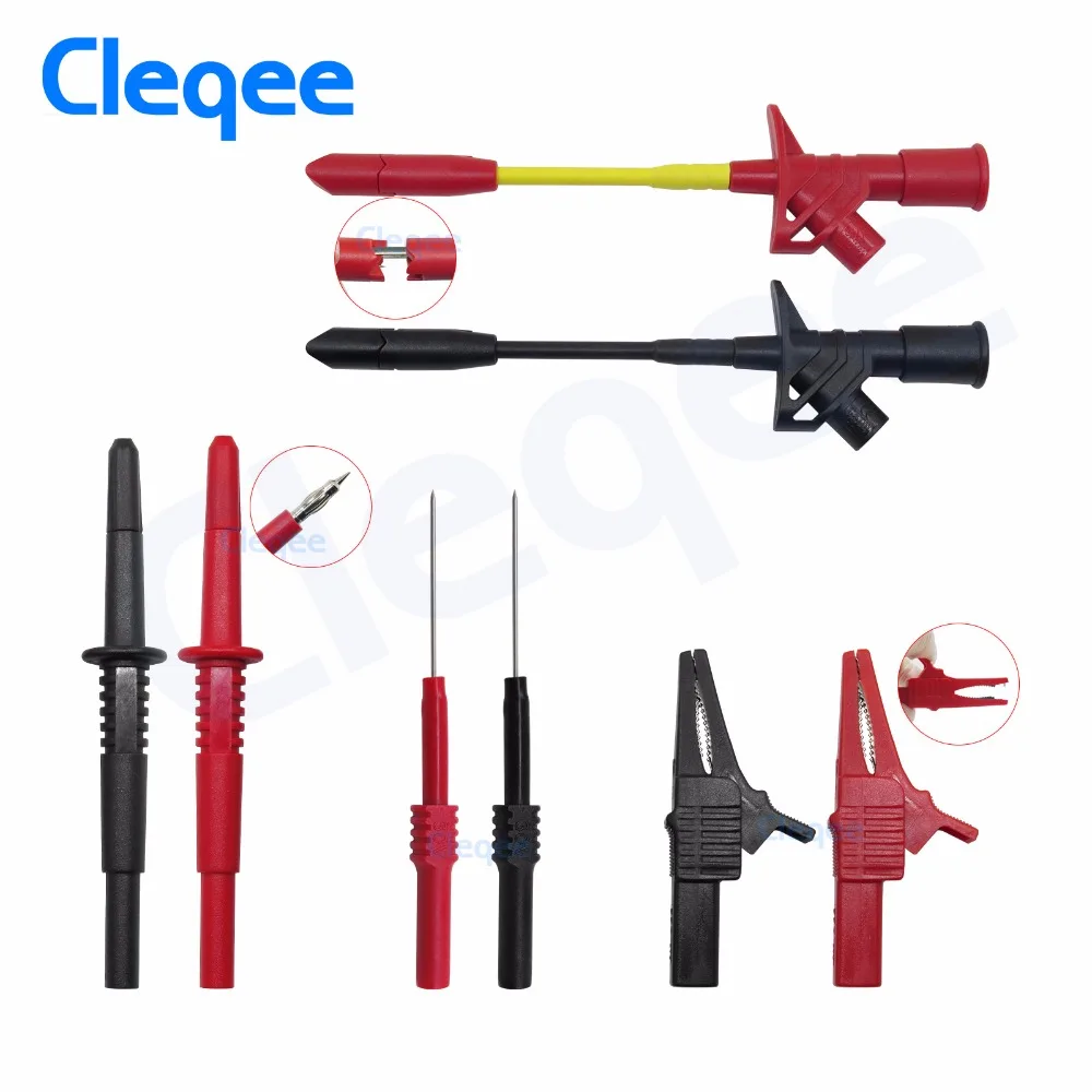 Cleqee P1970 70 шт./компл. мультиметр Тесты привести Наборы набор эфирных автомобильных электронных соединительные кабели ручной инструмент Тесты er