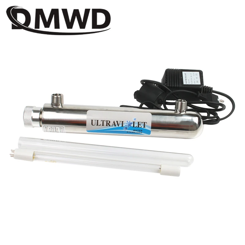 Buy DMWD UV Water Sterilizer Ultraviolet Tube Lamp Direct Drink Water Disinfection Treatment Filter Aquarium Fish Tank Purifier 12W