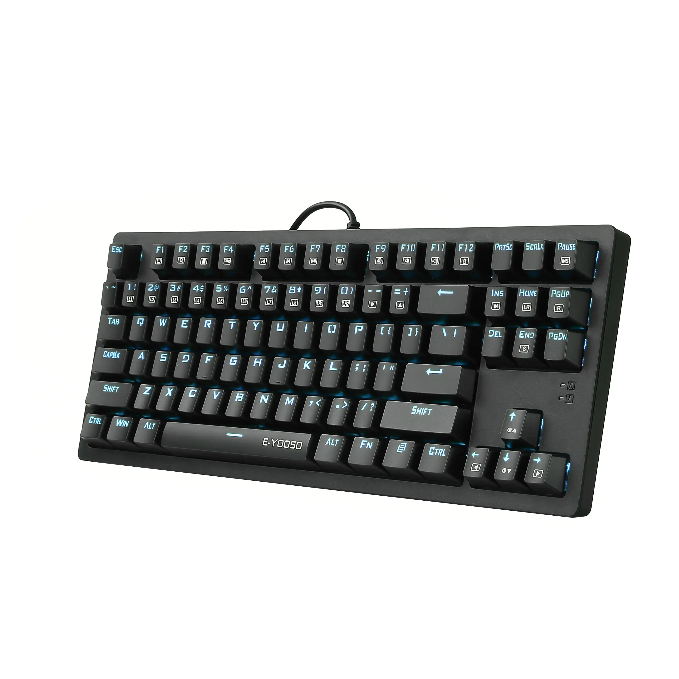 Механическая клавиатура TKL с подсветкой синяя светодиодная подсветка 87 клавиш
