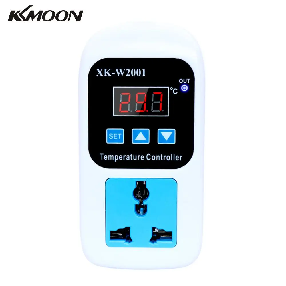 KKMOON Digital LED Thermometer Temperature Controller 110-220V 1500W Thermostat Switch With Probe for Pet breeding Incubation