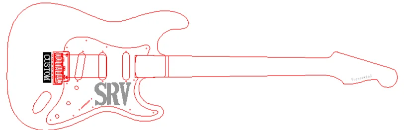 Chitarra Rara 10S Custom Shop Mastercostruito In Edizione Limitata Tribute Tribute Srv Numero Uno Chitarra Elettrica