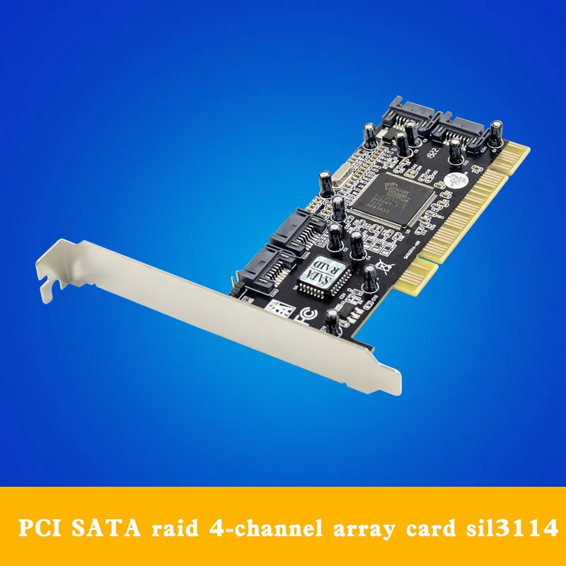 

PCI sata150 4-channel SATA raid (optional) array card sil3114