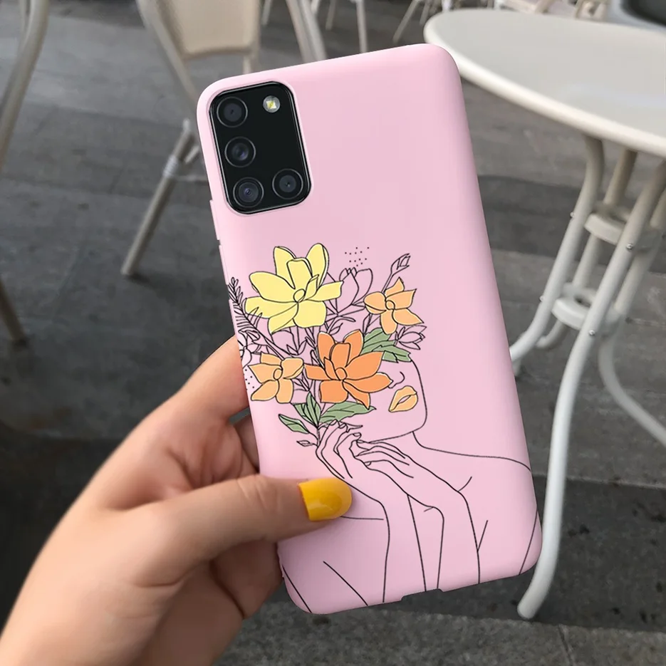 Stylish Flower Cartoon Soft Silicone Phone Case Bumper Cover