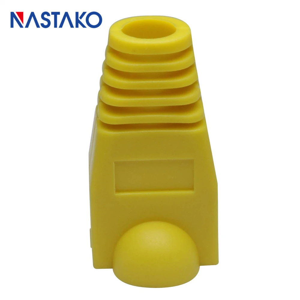 이더넷 케이블 커넥터 캡 부츠, 네트워크 모듈러 플러그 캡 커버, 노란색, 6.0mm Cat5 Cat5e Cat6 RJ45