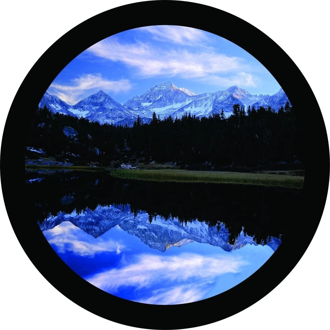 Majestic Mountains Tire Cover 26" - 37" car sun shade