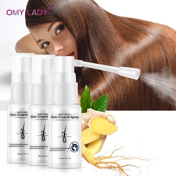 

OMY LADY Anti Hair Loss Hair Growth Spray Essential Oil Liquid For Men Women Dry Hair Regeneration Repair 3PCS