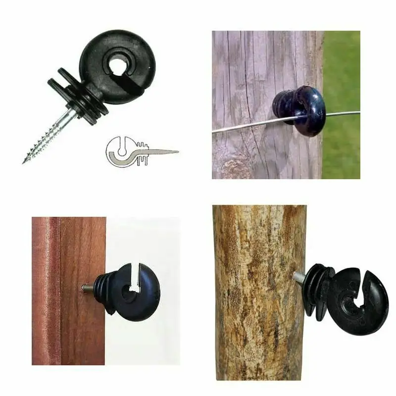 

Ring Insulator Screw In Posts Electric Fence Plastic Fencing Offset Accessories