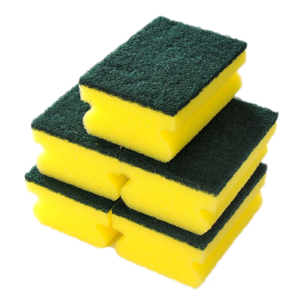 

5Pcs Multifunction Sponge Dish Bowl Cleaning Brush Scouring Pad Pot Pan Wash Brushes Kitchen Cleaner Washing Tool
