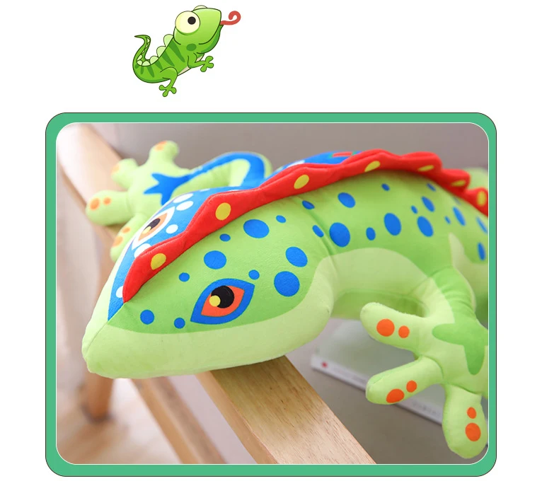 3D Gecko плюшевые игрушки мягкие заполненные плюшевые животные Хамелеон ящерица кукла подушка ребенок мальчик девочка подарок WJ302