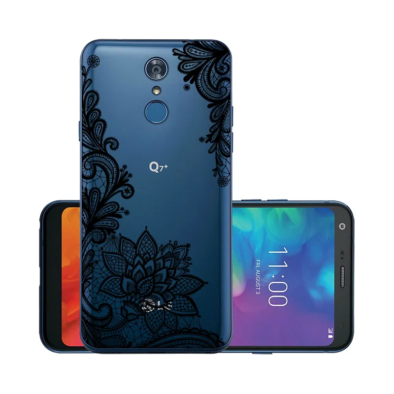 5," чехлы для телефонов LG Q7 силиконовый прозрачный Футляр Мягкий ТПУ чехол для Funda LG Q7 Plus LG Q7 alpha LG стиль/L-03K сумки бампер - Цвет: W007