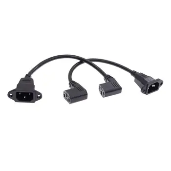 

IEC320 C14 to C13 Extension cord,C14 with screw holes and C13 Short, 25cm lenght, H05VV-F 3G0.75mm