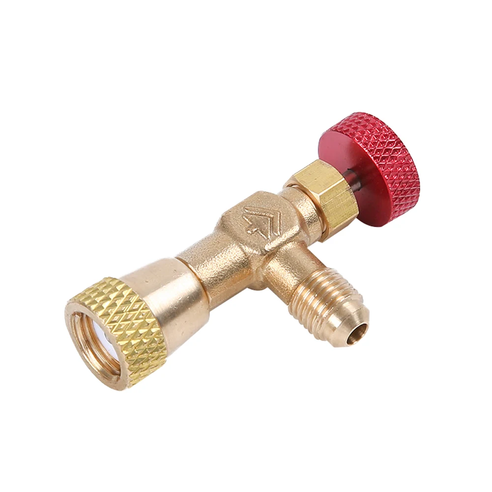 

Knob Flow Control Accessories Refrigerant Charging Connector For R22 R404A R407C