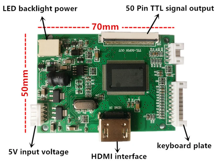 7 дюймов AT070TN90 92 HDMI экран ЖК-дисплей драйвер платы монитор для Raspberry Pi B+ 2 3 банан/оранжевый Pi мини компьютер