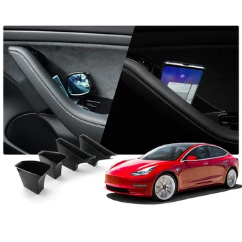 

Parts Storage Box Interior Inner Front+Rear For Tesla Model 3 2017-2019