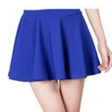 Расклешённая и в складку мини-юбка с эластичной резинкой на талии, популярные вечерние клубные платья, летние Стрейчевые юбки с высокой талией