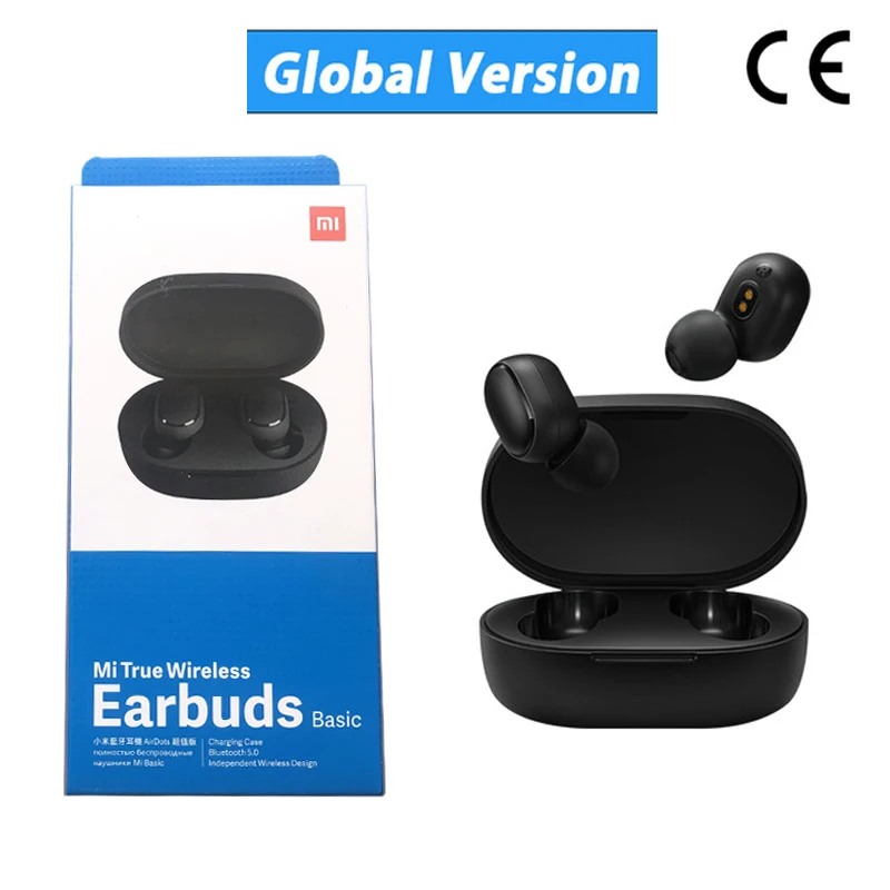 Global Version Xiaomi airdots Redmi Airdots TWS беспроводные наушники Голосовое управление Bluetooth 5,0 шумоподавление управление - Цвет: Global Version