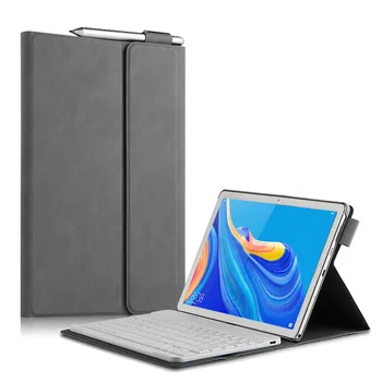 

For Huawei MediaPad M6 10.8 Tablet Keyboard Case Top Quality Detachable Bluetooth Keyboard With Leather Protective Cover