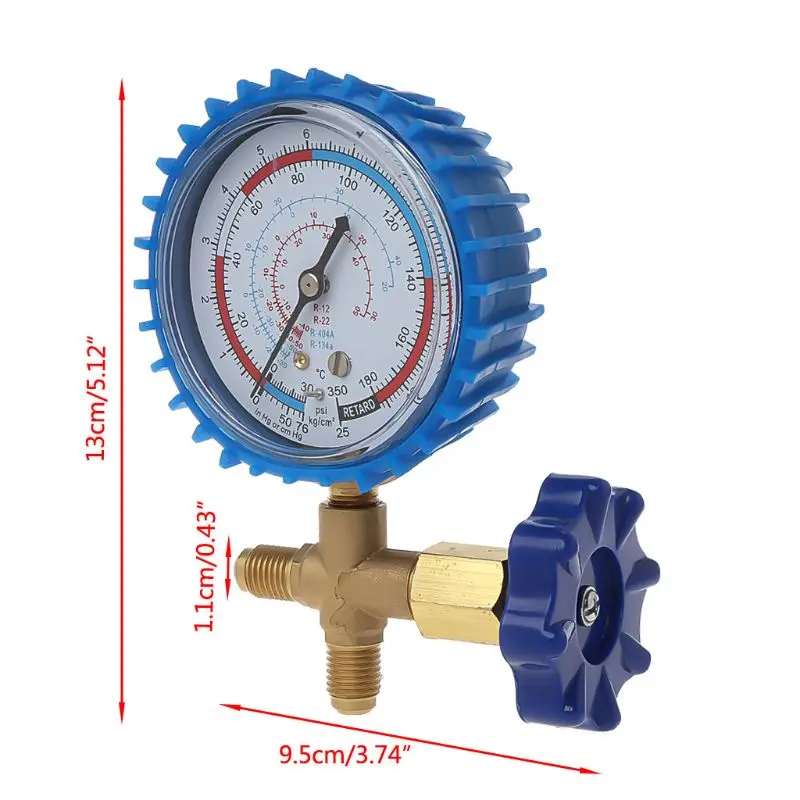 220PSI 500PSI кондиционер хладагент перезарядка манометр