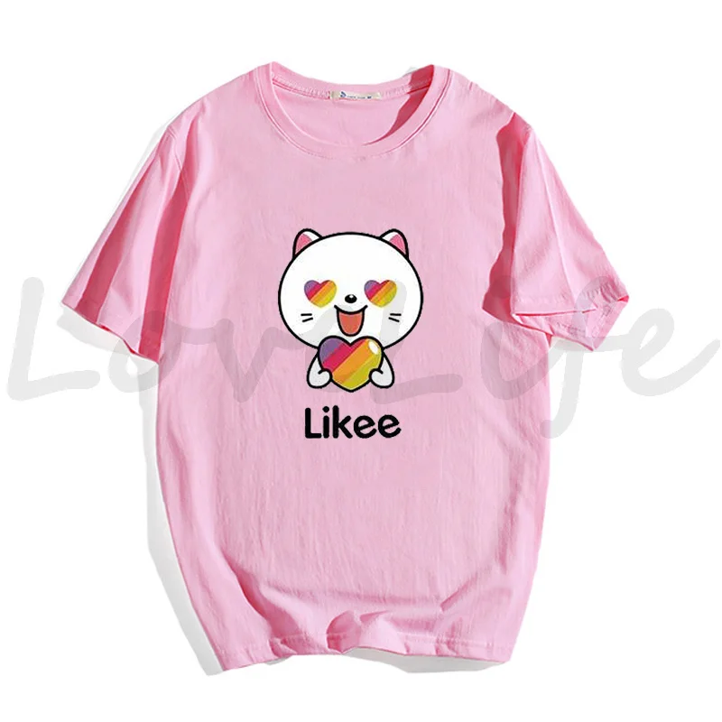 Fashion Likee T Shirt Kids Russia Style LIKEE Tees Oversized Streetwear Short Sleeve Women T Shirts for Boys Girls Children