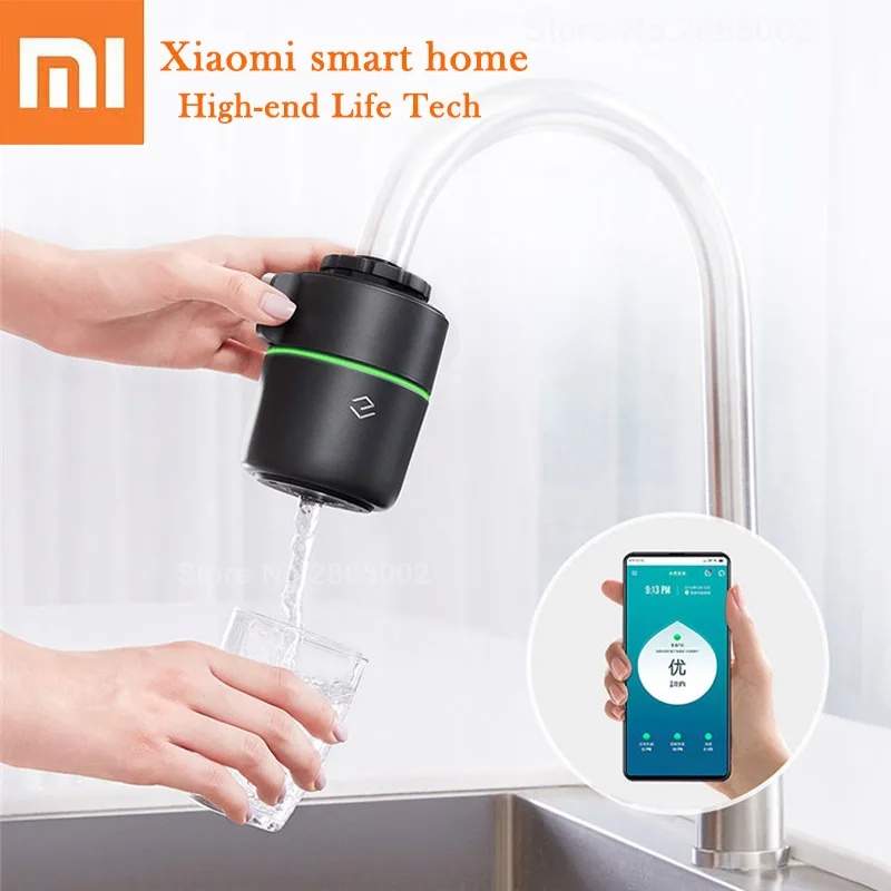 

Xiaomi Smart Monitoring Faucet Water Purifier Filter Screw-on App Real-time Monitor Activated Carbon Kitchen Sewage Filter Tap