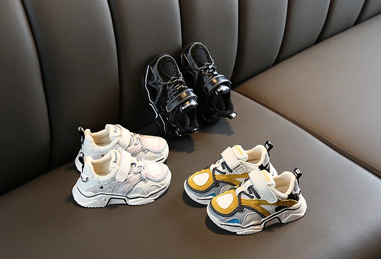 2019 Новая Осенняя детская обувь, женские кроссовки, спортивная обувь для мальчиков, модная Повседневная дышащая детская обувь, кроссовки
