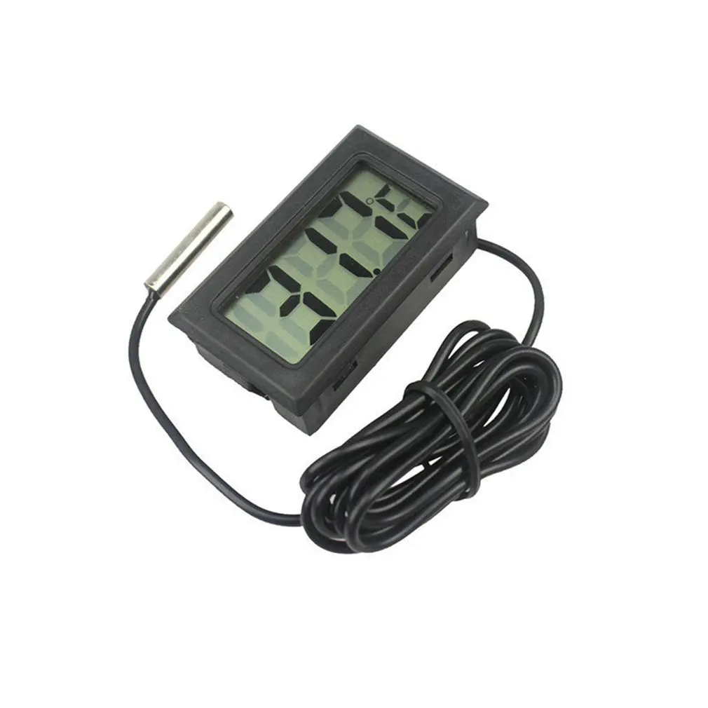 Aquarium Electronic thermometer Digital LCD Display Water Thermometer Gauge for Probe Temperature Fish Tank Pool Refrigerator