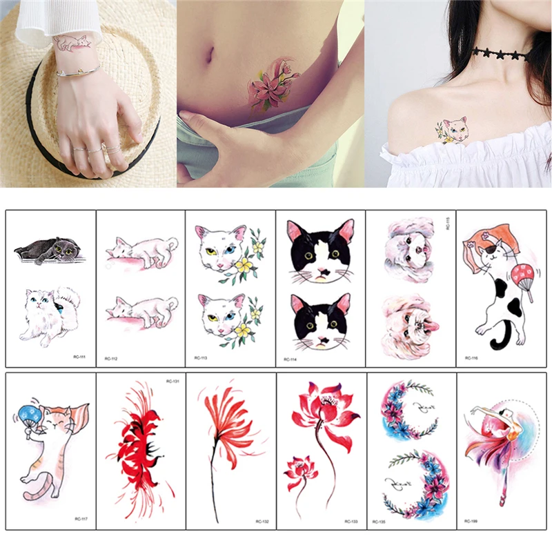 

Green Waterproof Khan Tattoo Sticker Personality Cute Ink Color Men and Women Tattoo Stickers Breathable High Fidelity No Harm
