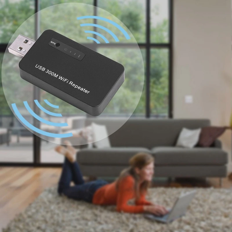 Usb 300M Wifi маршрутизатор Wifi удлинитель Wifi повторитель беспроводной усилитель сигнала Wifi адаптер