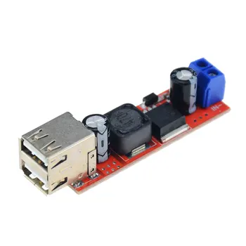 

1PCS DC 6V-40V To 5V 3A Double USB Charge DC-DC Step Down Converter Module For Vehicle Car Charger Dual Two USB Power Supply