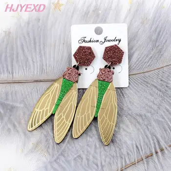 

(1pair)55mm Acrylic Cicada Earring Dangle Earrings High Quality Laser Cutout-HP024