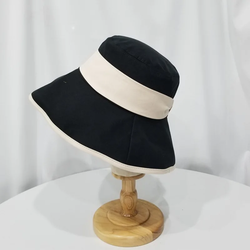 

Bucket Hat Children Japanese-style Spring And Summer-Korean-style Versatile Sun Hat Topee Simple Fashion Bow Bucket Hat Fashion