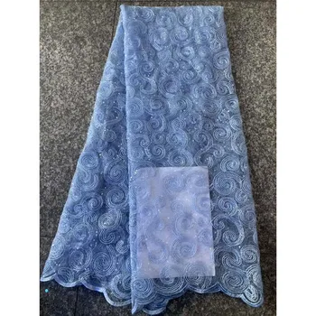 

New Coming Mesh Lace Material French Net Lace Fabric For Dress HNZ332(5Yards/Lot)