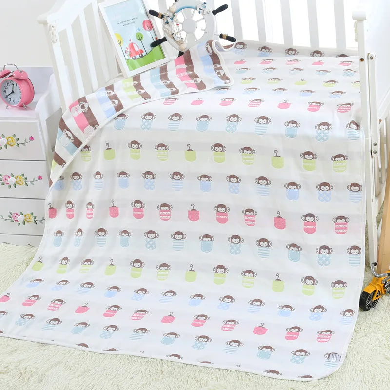 

Three Layer Pure Cotton Jacquard Gauze Towel Blanket Single Person Double Children Airable Blanket Nap Blanket Summer Blanket Mu