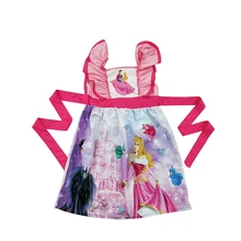 Горячая Распродажа, детское Эксклюзивное платье с поясом для девочек, платье Спящей Красавицы и принца