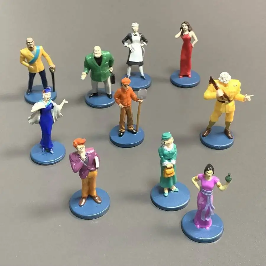 Clue by Hasbro 2002 Replacement 6 Playing Pieces Tokens Movers Pawns Parts 