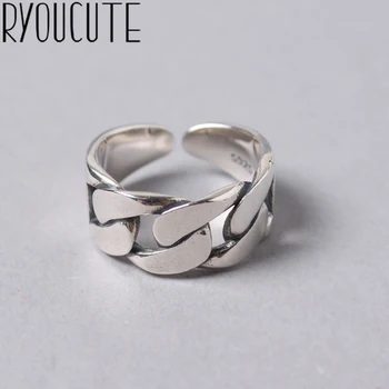 

New Big Chains Hollow Rings for Women Lady Punk Vintage Open Antique Rings Statement Jewelry Anillos