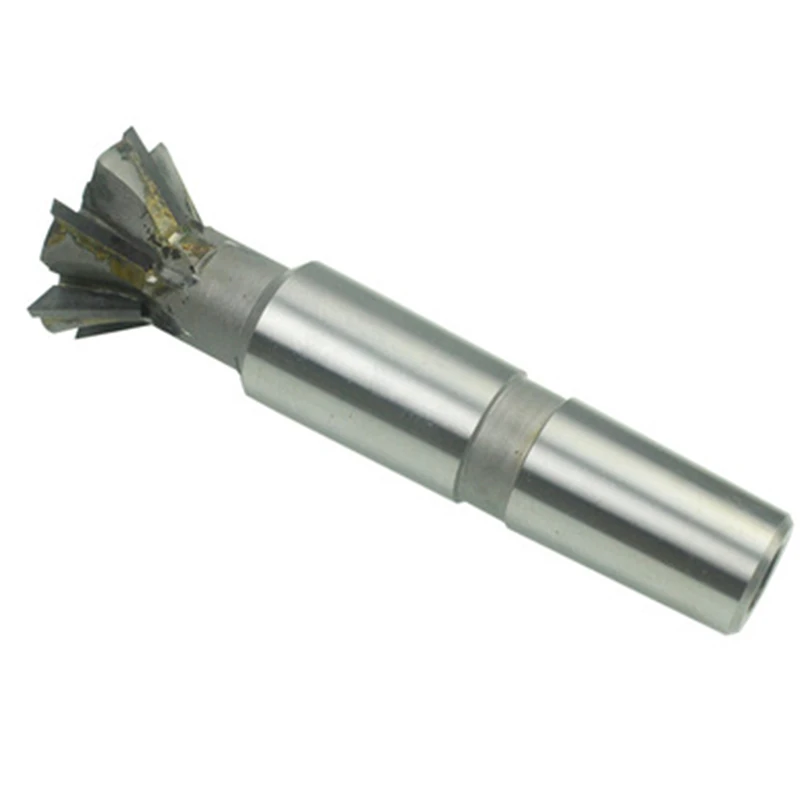 Tungsten steel dovetail slot milling cutter 45  55  60 degree straight  taper shank weld cutting dovetail forming end mill (4)