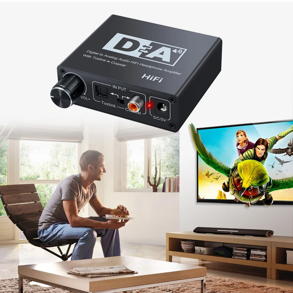 Digital Audio Amplifier 24bit 192khz for Analog Audio Converter 3 5mm Headphone Output VDX99