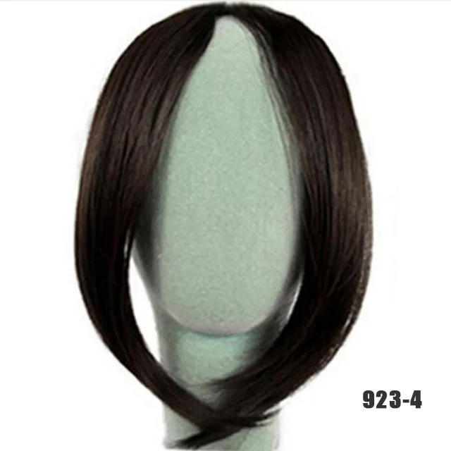 LVHAN парик женщина Центральная челка длинная прямая челка чистый натуральный синтетический челка термостойкий синтез - Цвет: 923-4