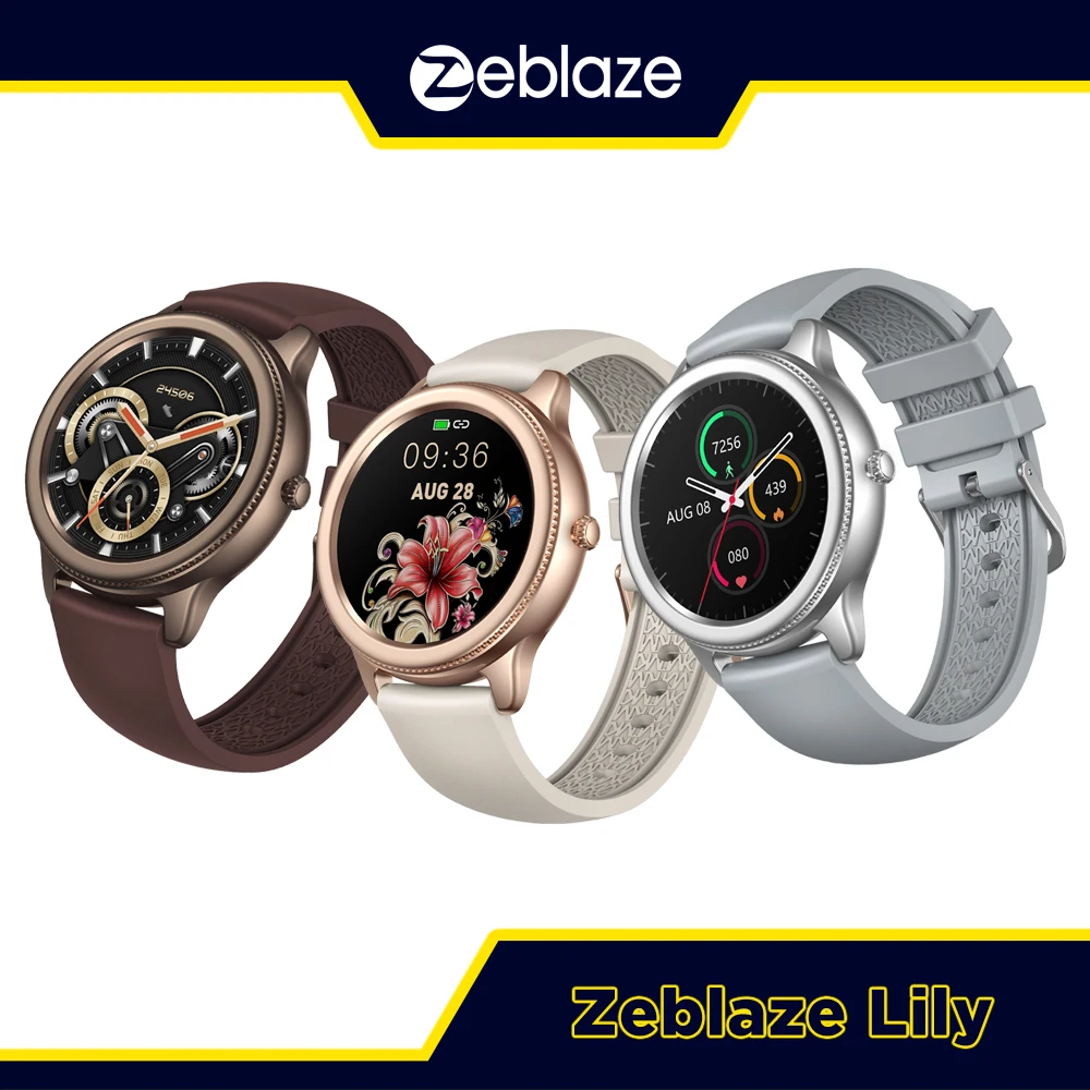 Новинка 2021 женские Смарт-часы Zeblaze Lily Алюминиевый Чехол IP68 водонепроницаемый