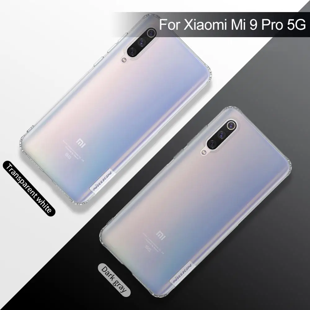 

For xiaomi mi 9 pro 5g case Nillkin Nature Transparent Clear Soft silicon TPU cover for xaiomi mi 9 pro global version case 6.39