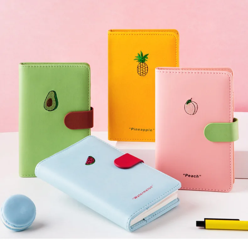 A6 Cartoon Creative Weekly planner agenda Notebook Handbook Diary Fruit Decoration DIY Planner Journal Personal Notebook