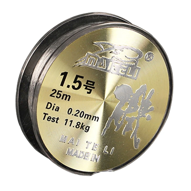 Fishing Line 25m Super Strong Lure Nylon Rock Nylon Clear Sub Main Monofilament Carp Pesca