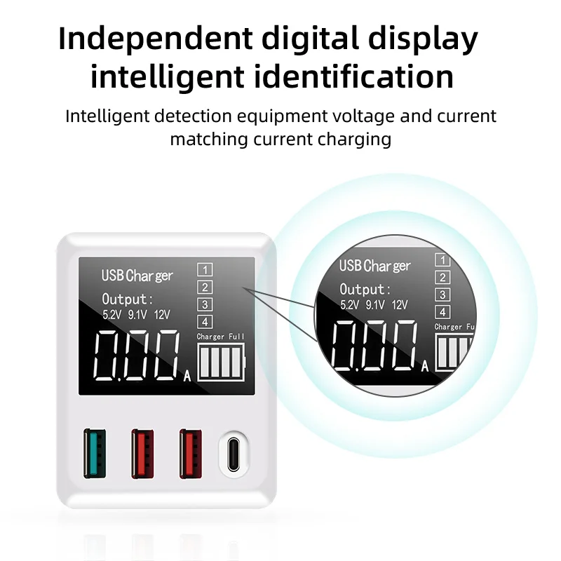 Tanie Rodzaj USB C ładowarka 30W zasilacz telefonu QC 3.0 wyświetlacz Led USB ładowarka do telefonu iPhone 11pro Samsung S9 S10 ładowarka ścienna, podróżna