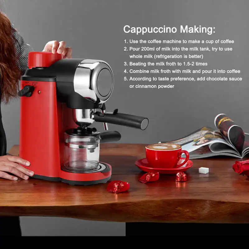 0.24L Coffee Maker Mini Semi Automatic 