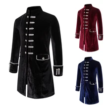 Мужское пальто, Тренч, зимнее новое классическое корейское пальто, бархатная винтажная тонкая ветровка в стиле панк, Мужская одежда, длинные куртки