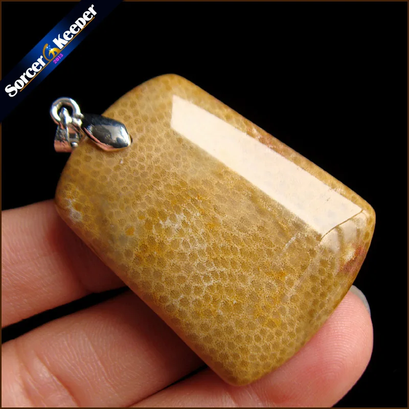 

Women Men Bijoux Jewelry Natural Ocean Chrysanthemum Stone Coral Fossil Pendant Specimen Fit Necklace Gift Leather Choker RS151