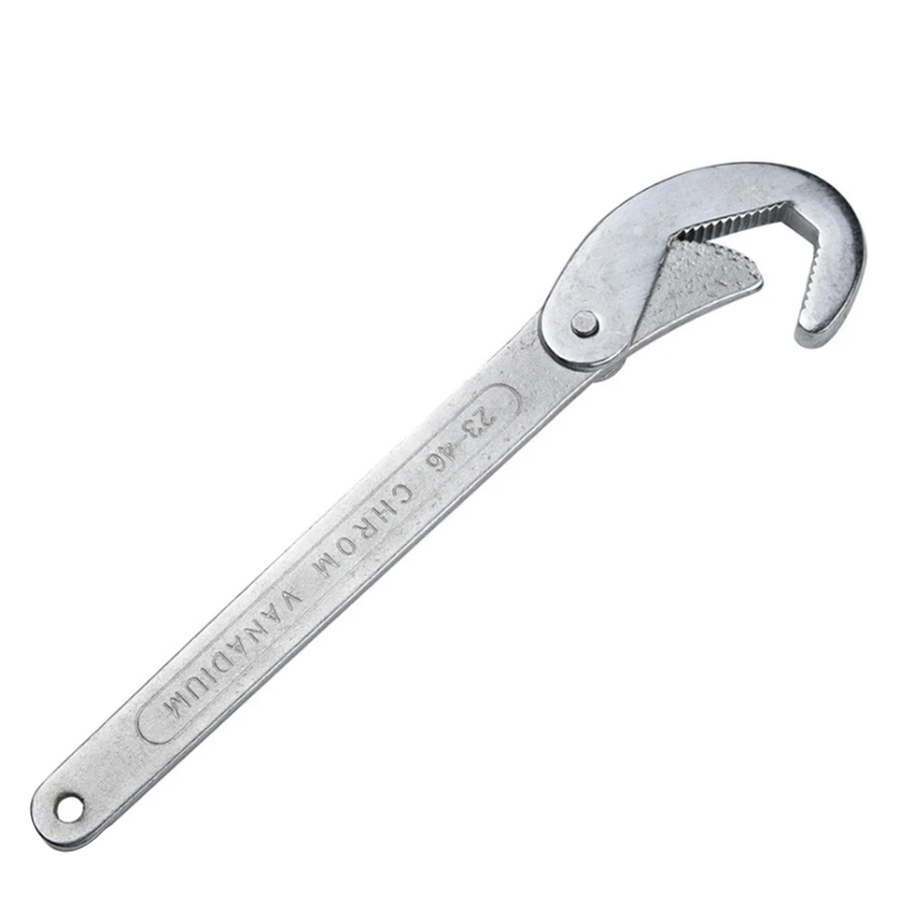 

23-46mm Universal Wrench Adjustable Multi Function Pipe Torque Spanner Super Key Plumbing Any Nut Grip Repair Tool