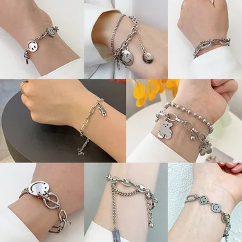 

30 Pcs/lot fashion women stainless steel bracelet wholesale 1031-75